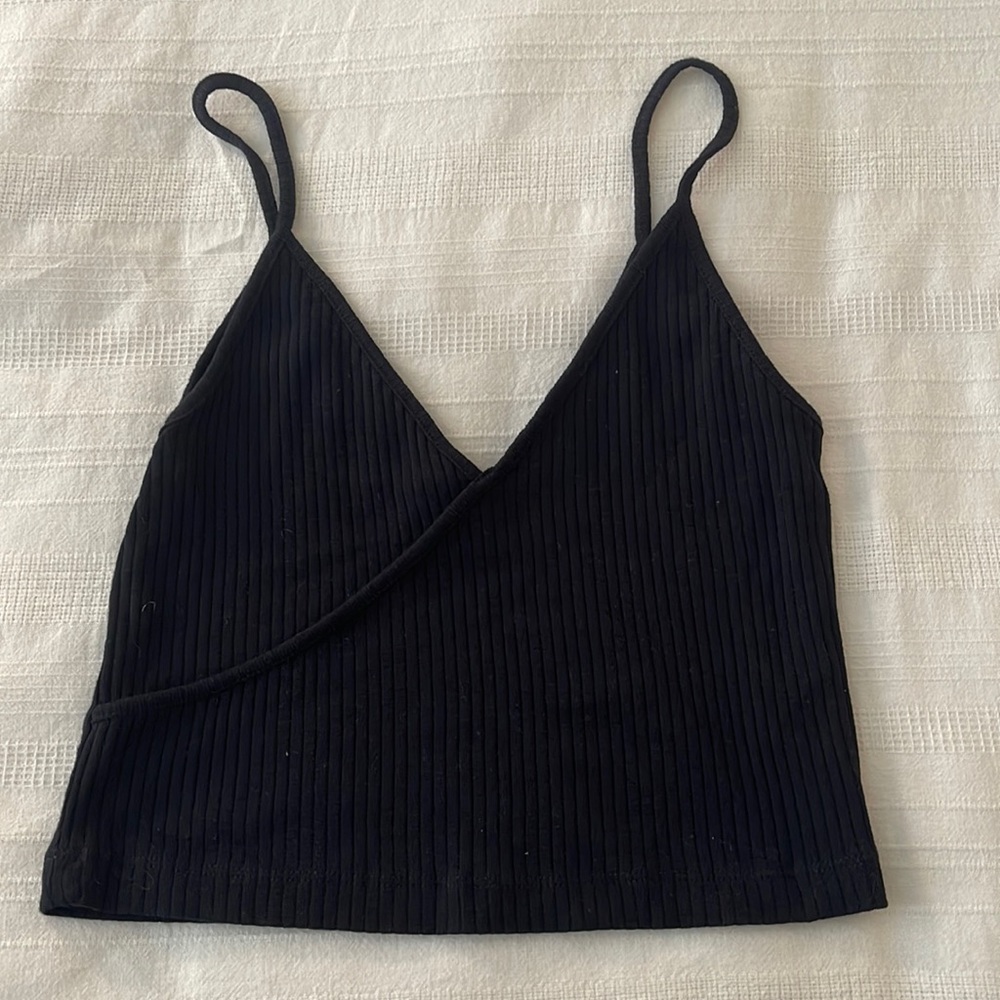 Top shop black crop top
